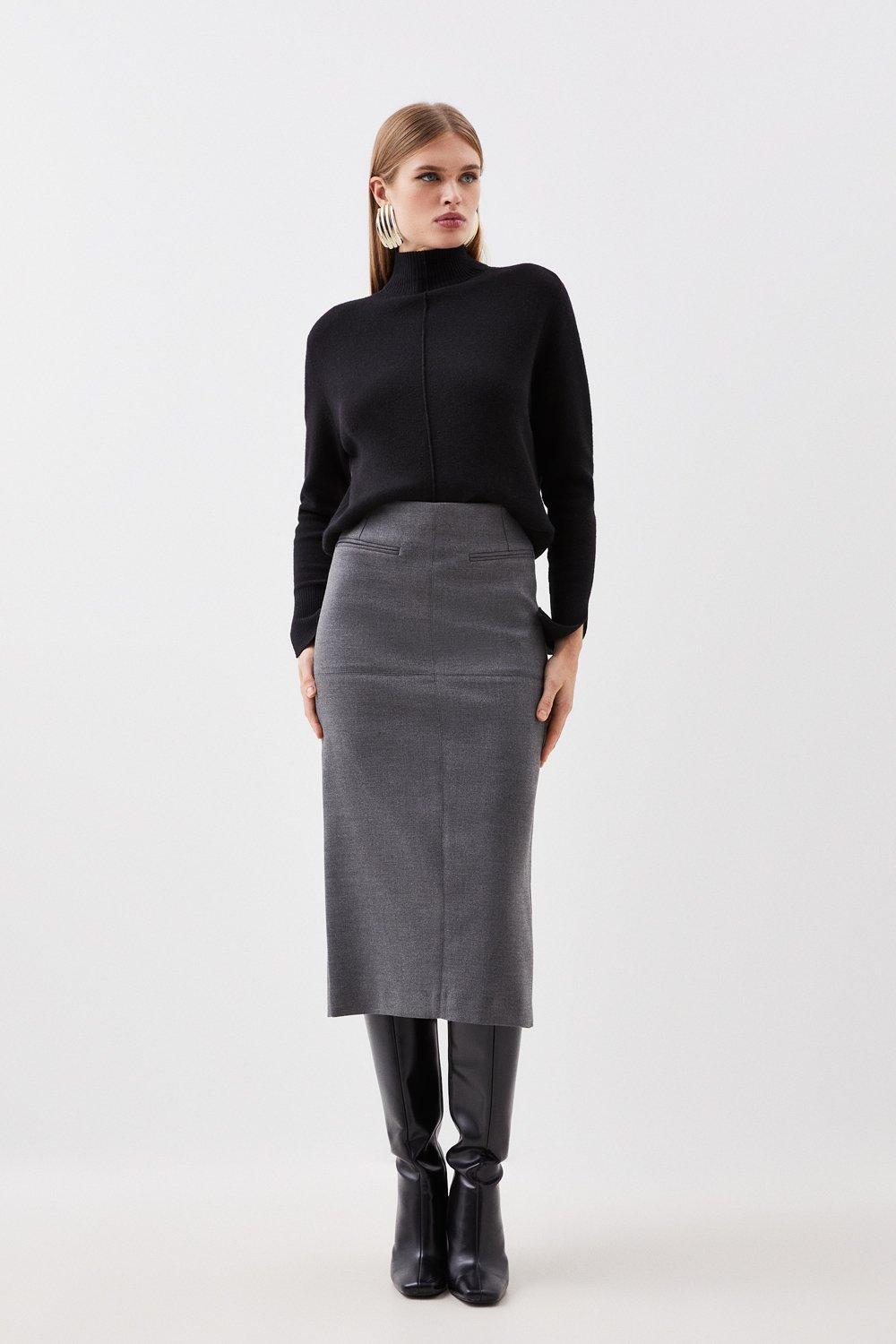 Midi skirt with pockets 8x8 sale